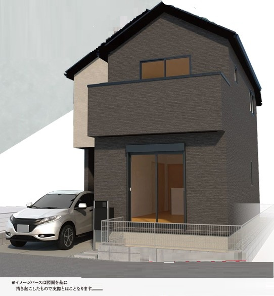 新座市片山3丁目　新築一戸建　西武池袋線　大泉学園の外観パース