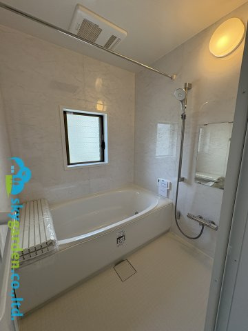 藤沢市高倉　中古戸建の浴室|新品お風呂　乾燥機能付き