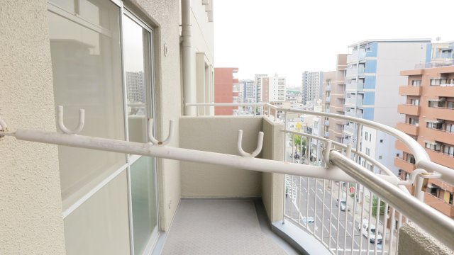 桜川パークマンションのバルコニー