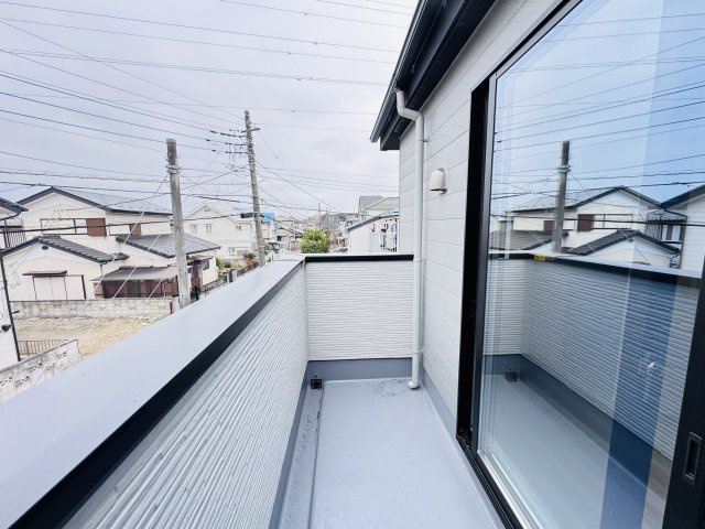 流山市東深井新築戸建（東深井17期）のバルコニー|寝室前南向きバルコニー・日当たり良好♪