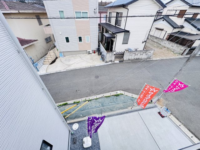 流山市東深井新築戸建（東深井17期）の展望|バルコニーより道路側眺望・南道路で日当たり良好♪