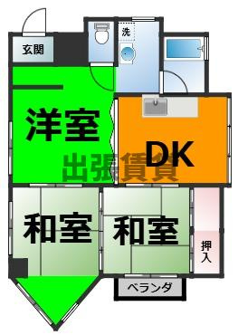 仲介手数料0円！！フルーヴェ1番館の間取り