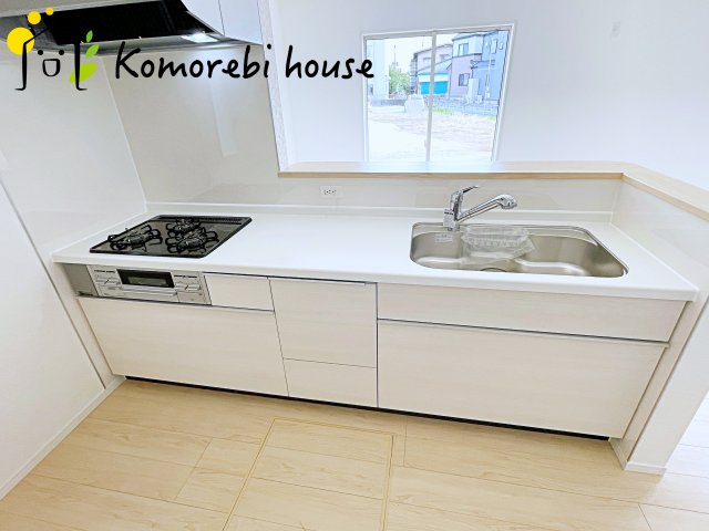 上尾市大谷本郷　第8　新築一戸建て　クレイドルガーデン　06のキッチン|キッチンです