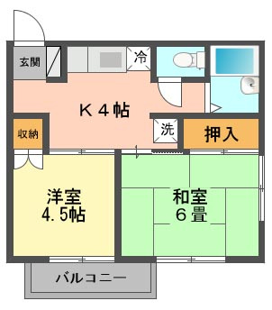 第2杉浦ハイツの間取り