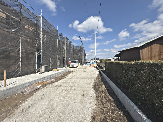 入間市野田・全6棟　新築一戸建　1号棟　～LDK15帖～の外観|現地写真（2026年3月16日撮影）