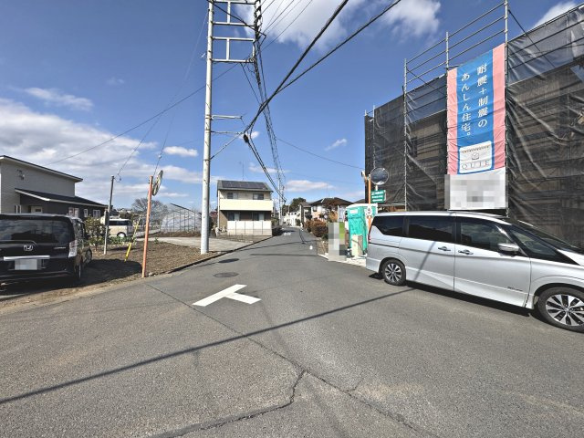 入間市野田・全6棟　新築一戸建　1号棟　～LDK15帖～の前面道路含む現地写真|現地写真（2026年3月16日撮影）