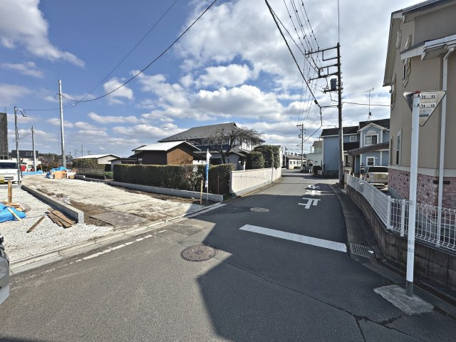 入間市野田・全6棟　新築一戸建　1号棟　～LDK15帖～の前面道路含む現地写真|現地写真（2026年3月16日撮影）