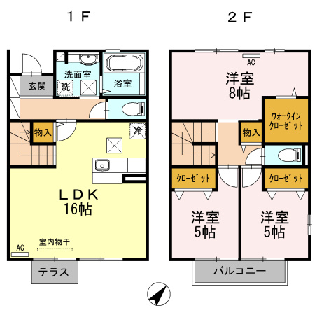【間取り】 | はぴねす一の坂川