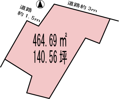各務原市成清町３丁目の区画図