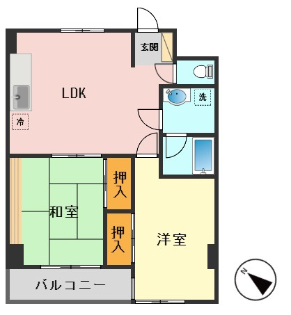 T’s garden篠崎(旧コスモリード篠崎駅前)の間取り