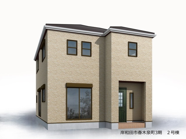 リーブルガーデン岸和田市春木泉町3期２号棟の外観パース|外観パースです