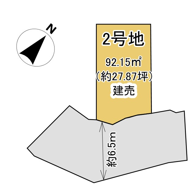 【価格改定】長岡京市長法寺力池の区画図|前道：約6ｍ！
お車の駐車も安心です。