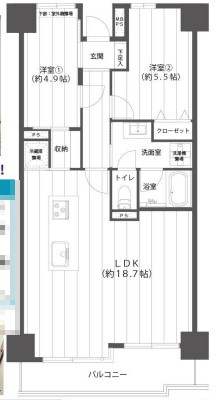 藤沢市片瀬海岸1丁目　シーサイド片瀬江ノ島の間取り|3LDK☆