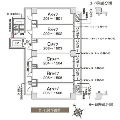 【区画図】 | ファーストフィオーレ尼崎グランウエスト