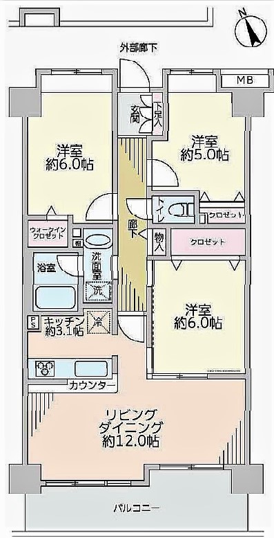 シュロス川口元郷リバーテラス