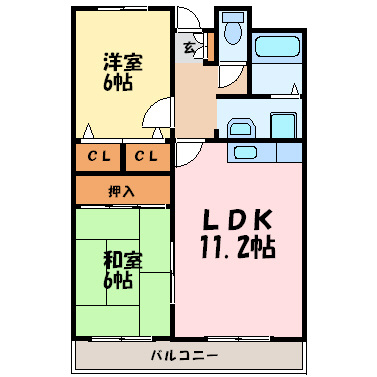 ロイヤルコート歌島の間取り