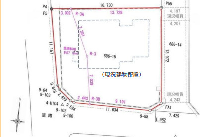 鎌倉市雪ノ下５丁目　中古戸建の区画図