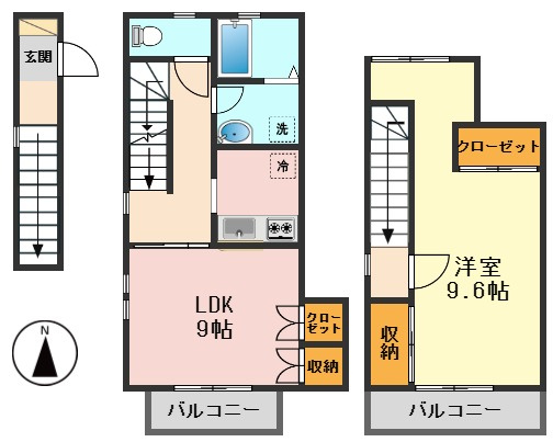 East One Ⅱの間取り