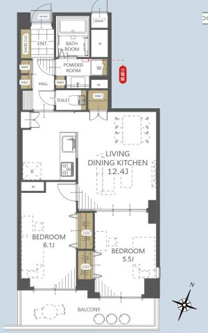 清瀬市中里５丁目の中古マンション