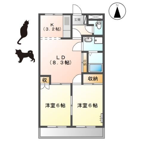ハイメゾンあをいの間取り