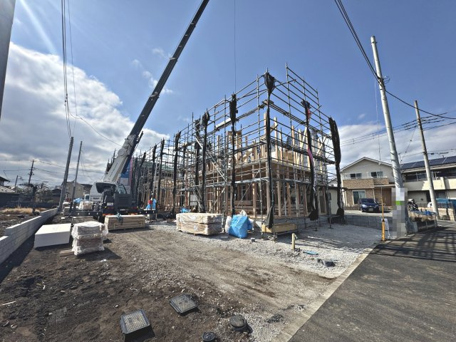 入間市野田・全6棟　新築一戸建　4号棟　～LDK16.2帖～の外観|現地写真（2026年3月16日撮影）