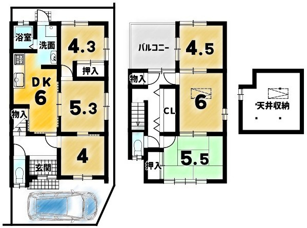 太秦堀ケ内町の間取り