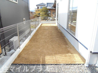 【庭】 | 郡山市大槻町室ノ木新築一戸建て1棟 | お庭でゆったりと過ごせます