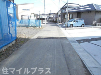 【前面道路含む現地写真】 | 郡山市大槻町室ノ木新築一戸建て1棟 | 前面道路含む現地写真です