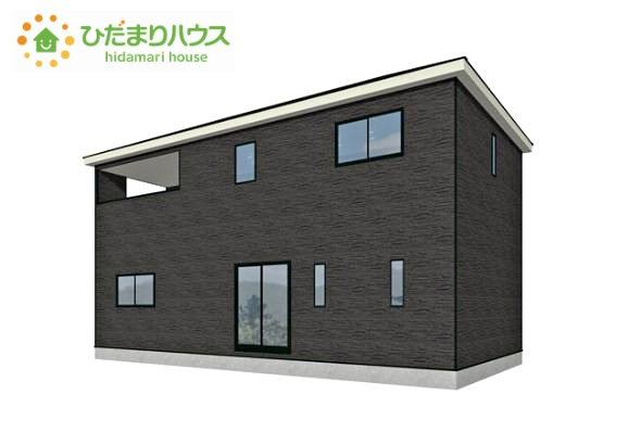 ひたちなか市平磯町第2　新築戸建　1号棟の外観パース|平日・夜間もご案内可能(^^♪お気軽にお問い合わせくださいませ!(^^)!
