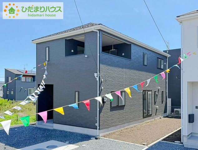 ひたちなか市平磯町第2　新築戸建　1号棟の外観|スタイリッシュな外観です(^^)/