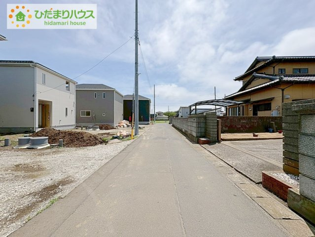 ひたちなか市平磯町第2　新築戸建　1号棟の前面道路含む現地写真|閑静な住宅地で叶える穏やかな新生活☆彡