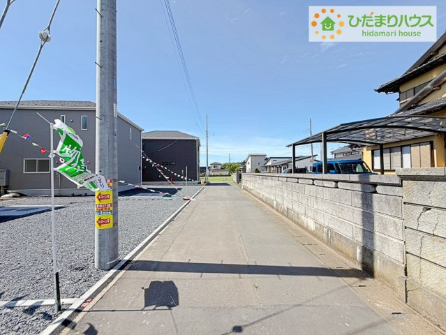 ひたちなか市平磯町第2　新築戸建　1号棟の前面道路含む現地写真|閑静な住宅地で叶える穏やかな新生活☆彡
