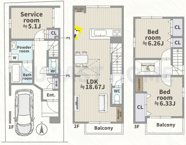 京都市右京区太秦安井二条裏町　新築戸建