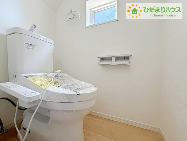 ひたちなか市平磯町第2　新築戸建　2号棟のトイレ|トイレは1F、2F共に完備！取り合いになることがありませんね(^^)/