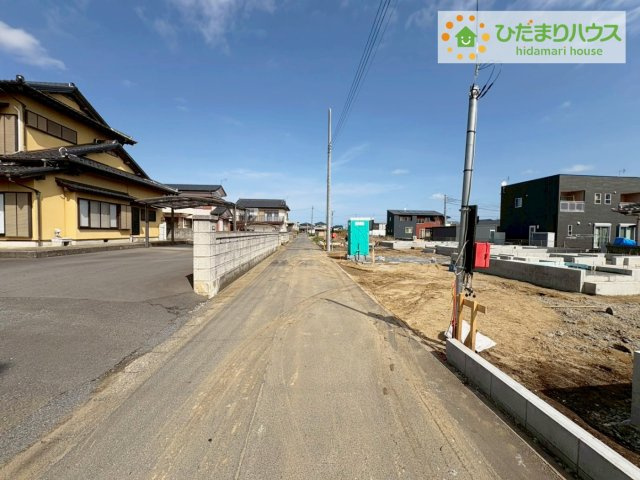ひたちなか市平磯町第2　新築戸建　2号棟の前面道路含む現地写真|平磯駅近くの物件です♪