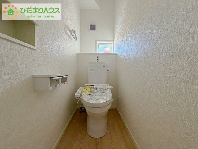 ひたちなか市平磯町第2　新築戸建　3号棟のトイレ|トイレは1F、2F共に完備！取り合いになることがありませんね(^^)/