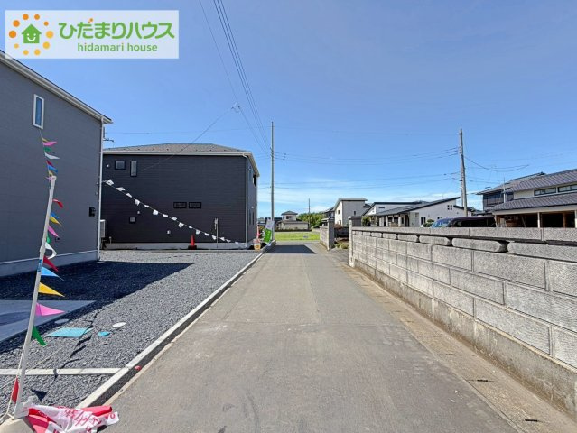 ひたちなか市平磯町第2　新築戸建　3号棟の前面道路含む現地写真|閑静な住宅地で叶える穏やかな新生活☆彡