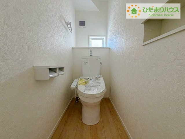 ひたちなか市平磯町第2　新築戸建　4号棟のトイレ|トイレは1F、2F共に完備！取り合いになることがありませんね(^^)/