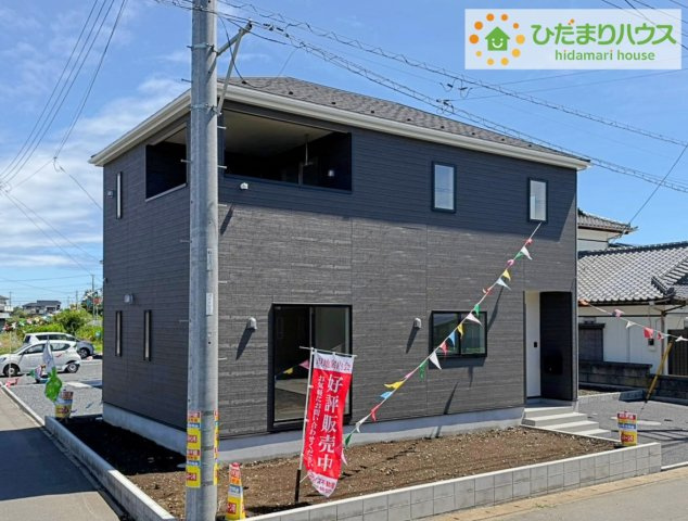 ひたちなか市平磯町第2　新築戸建　4号棟の外観|スタイリッシュな外観です(^^)/
