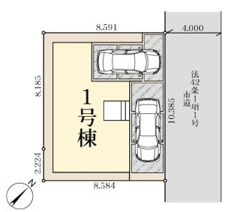 【区画図】 | 越谷市北越谷2丁目　新築分譲住宅 | ◆越谷市北越谷新築戸建