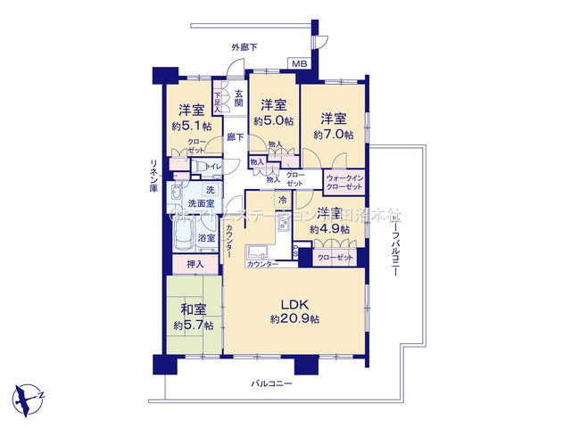 【間取り】 | アトムセレクト　ユトリシア四番街　1120号室