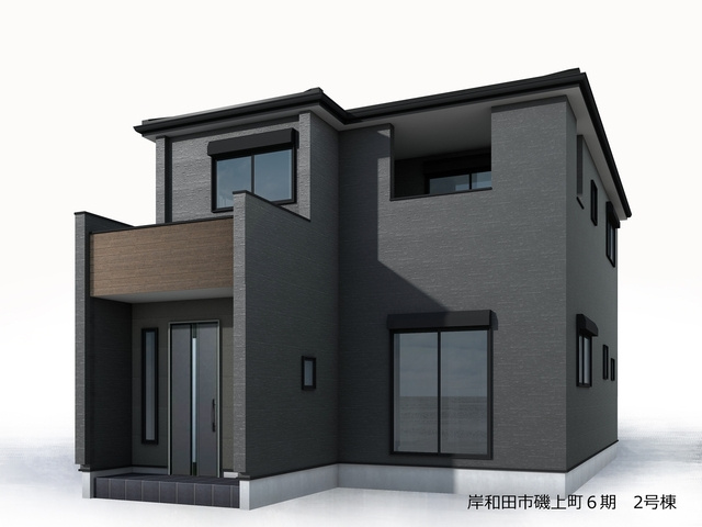 リーブルガーデン岸和田市磯上町6期２号棟の外観パース|外観パースです