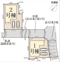 リーブルガーデン岸和田市磯上町6期２号棟の区画図
