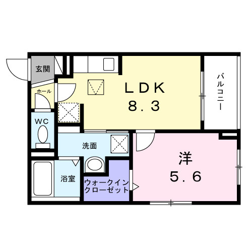 アンジュ茨木の間取り