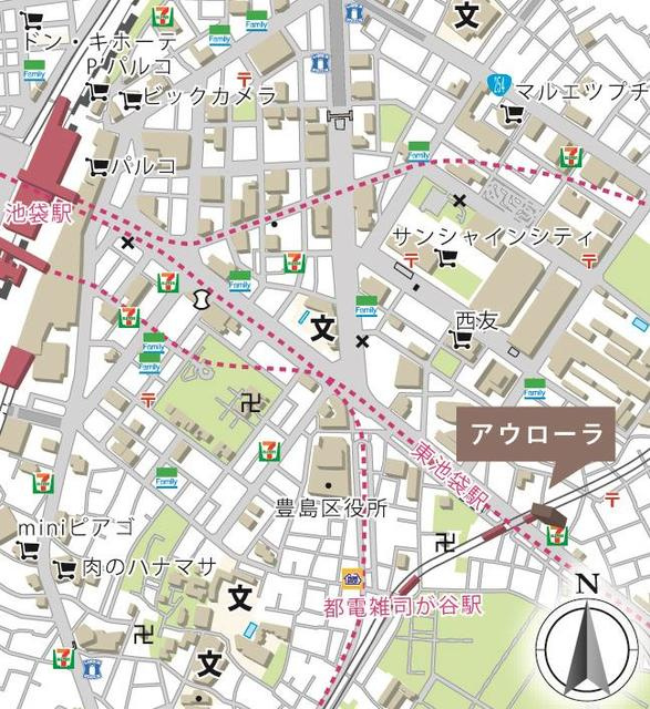 アウローラの地図