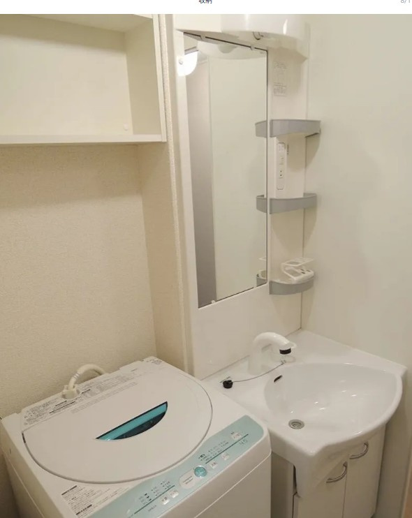 柏市弥生町のアパートの洗面所