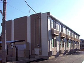 柏市弥生町のアパートの外観