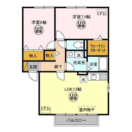 サンク・クレールAの間取り