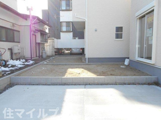 【庭】 | 郡山市安積荒井3丁目新築一戸建て2棟 | 簡単な家庭菜園も楽しめるお庭です