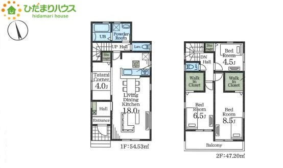 鴻巣市松原3期　新築戸建　リーブル05の間取り|3LDK
